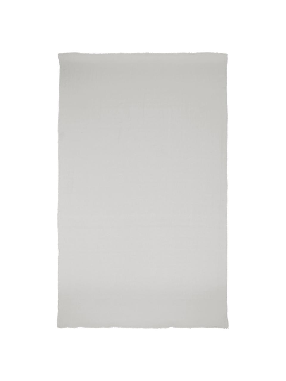 Mantel de lino Pom Pom, Lino, Gris claro, De 6 a 8 comensales (An 150 x L 250 cm)