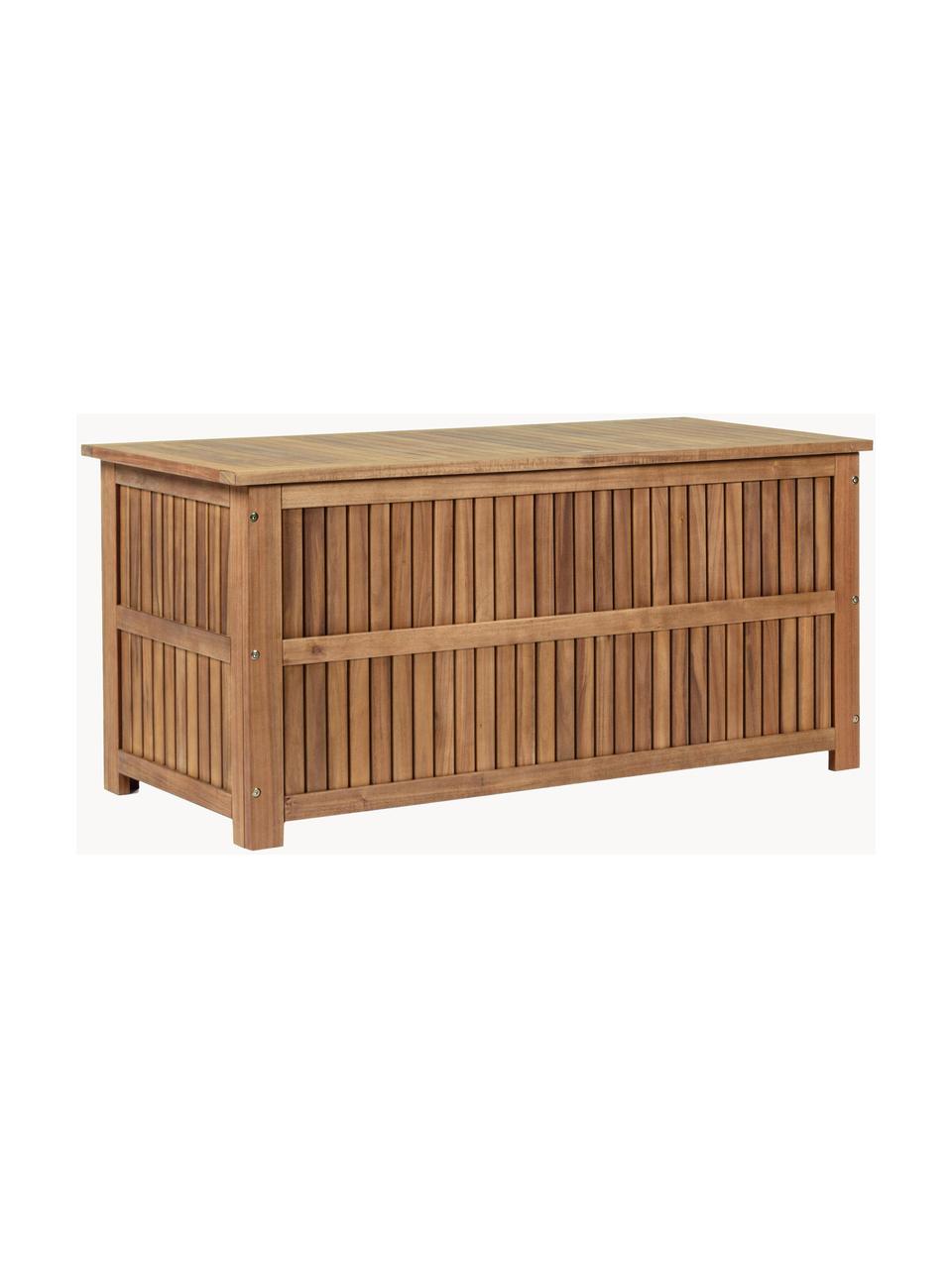 Cassapanca da giardino Noemi, Legno di acacia oliato, Legno di acacia, Larg. 130 x Alt. 59 cm