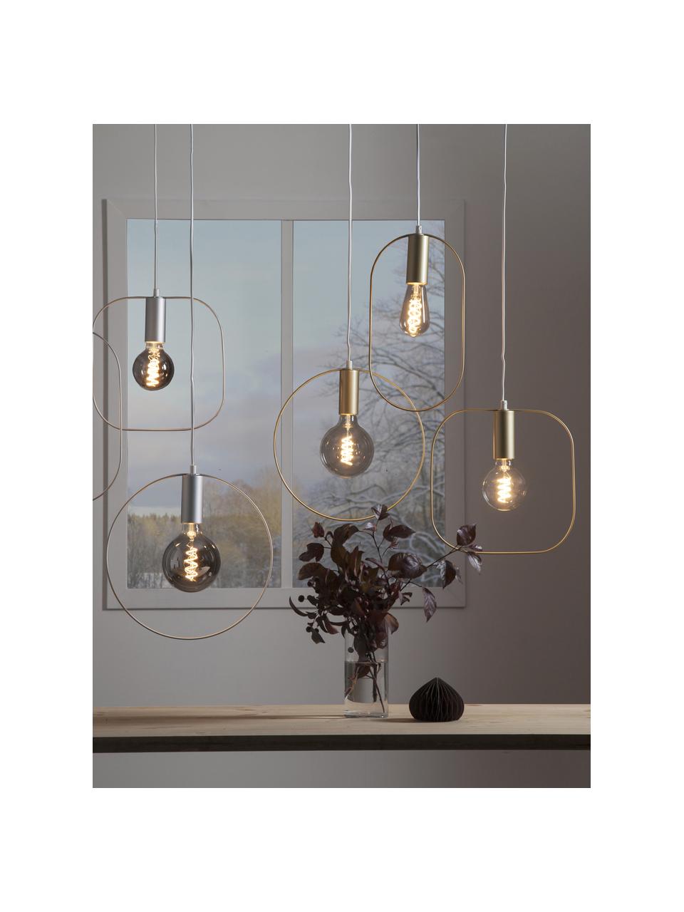 Lampadina E27, luce regolabile, bianco caldo, 1 pz, Lampadina: vetro, Grigio, Ø 10 x Alt. 14 cm