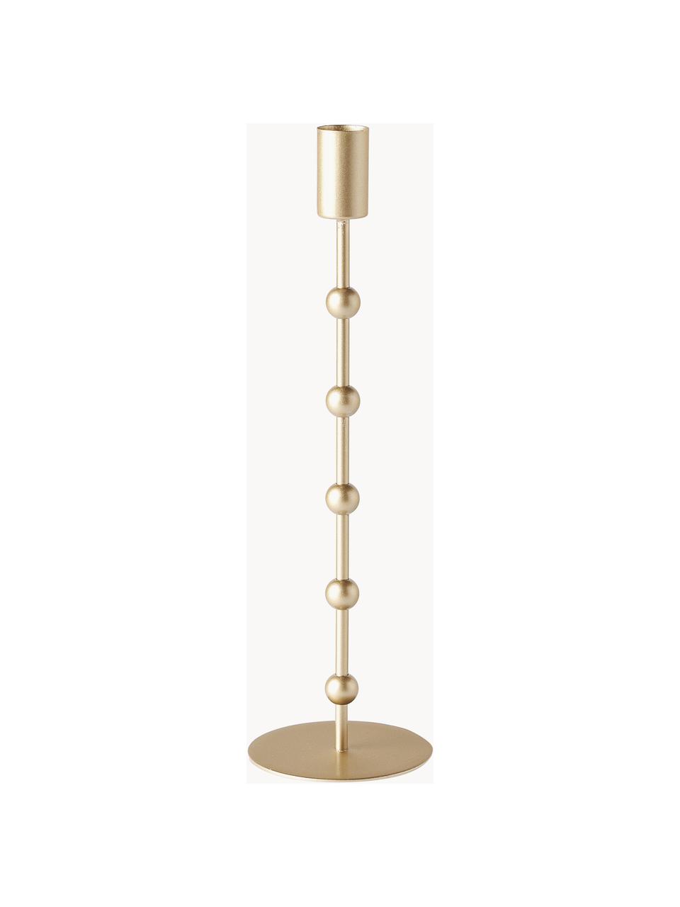 Set di 2 candelabri Kimberly, Metallo rivestito, Dorato, Set in varie misure