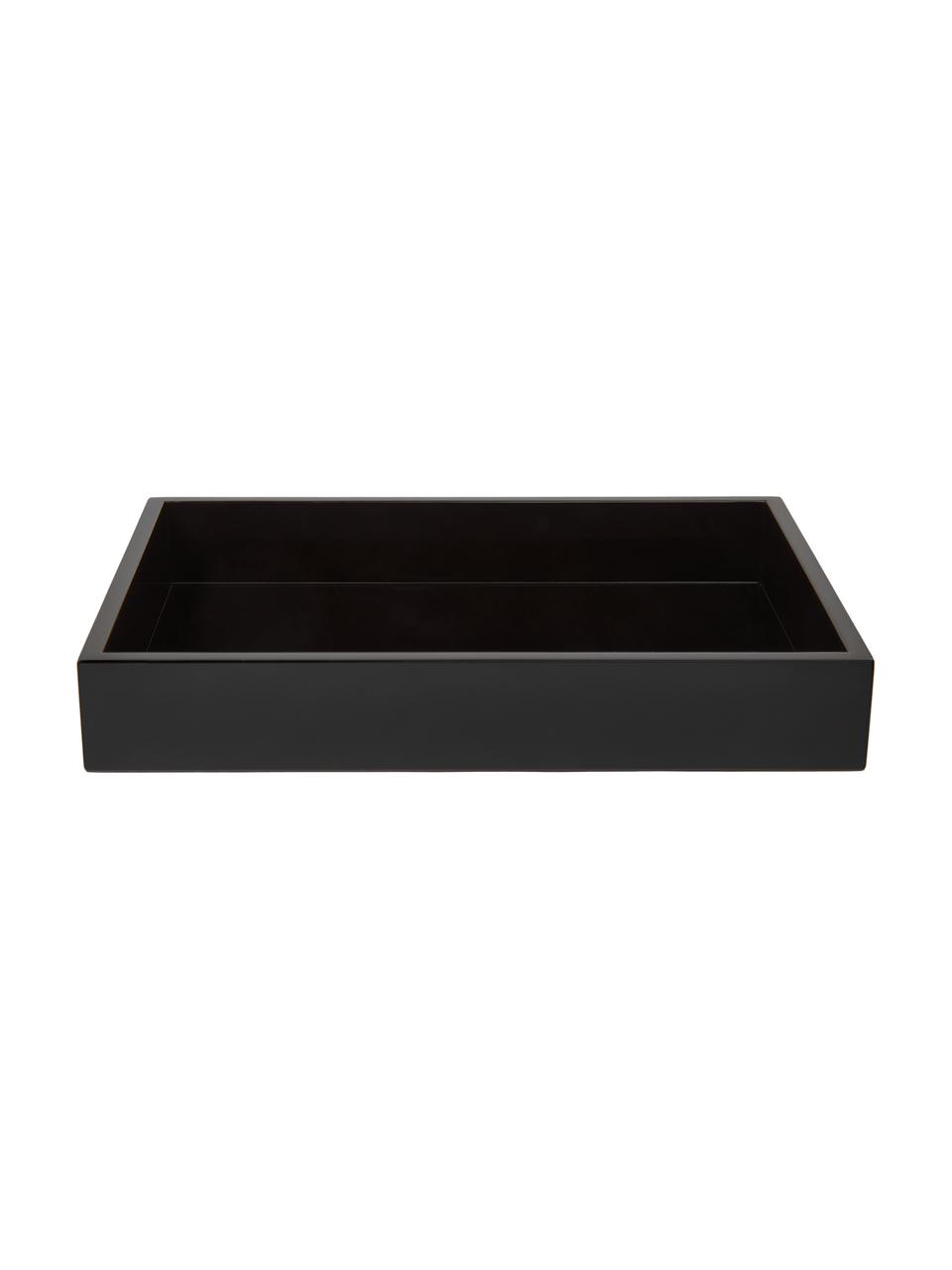 Vysoce lesklý tác Hayley, Černá, Š 50 cm, H 35 cm