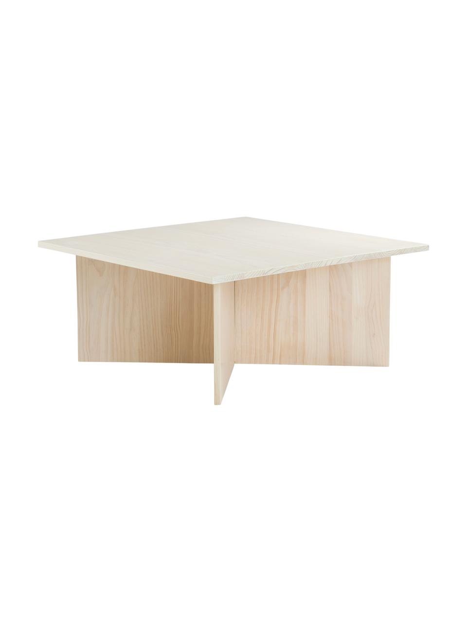 Massieve houten salontafel Grankulla, Massief grenenhout, Grenenhoutkleurig, 90 x 90 cm