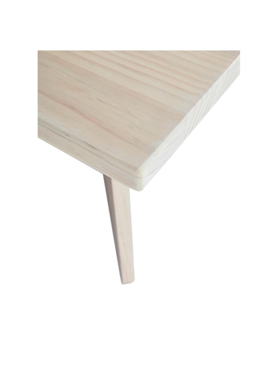 Mesa de centro de madera maciza Grankulla, Madera de pino maciza, Pino, An 90 x F 90 cm