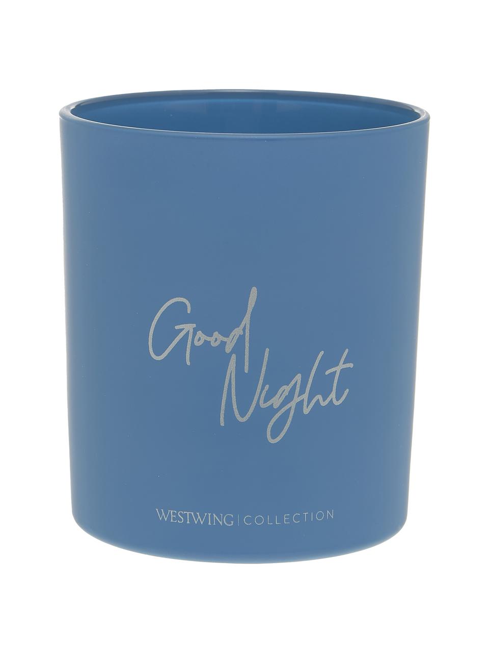 Vela perfumada Good Night: Airy Lavender, Recipiente: vidrio, Azul, Ø 9 x Al 10 cm