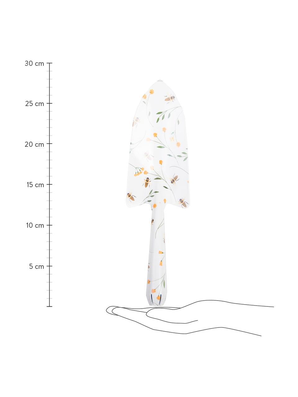 Troffel Bee, Gecoat metaal, Wit, meerkleurig, B 8 cm x H 28 cm