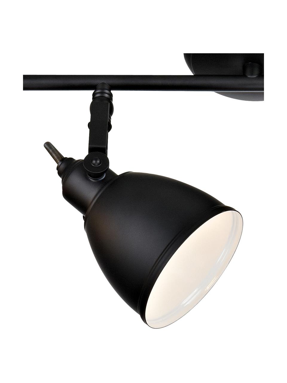 Faretti da soffitto Fjällbacka, Ottone verniciato, Nero, Larg. 86 x Alt. 28 cm