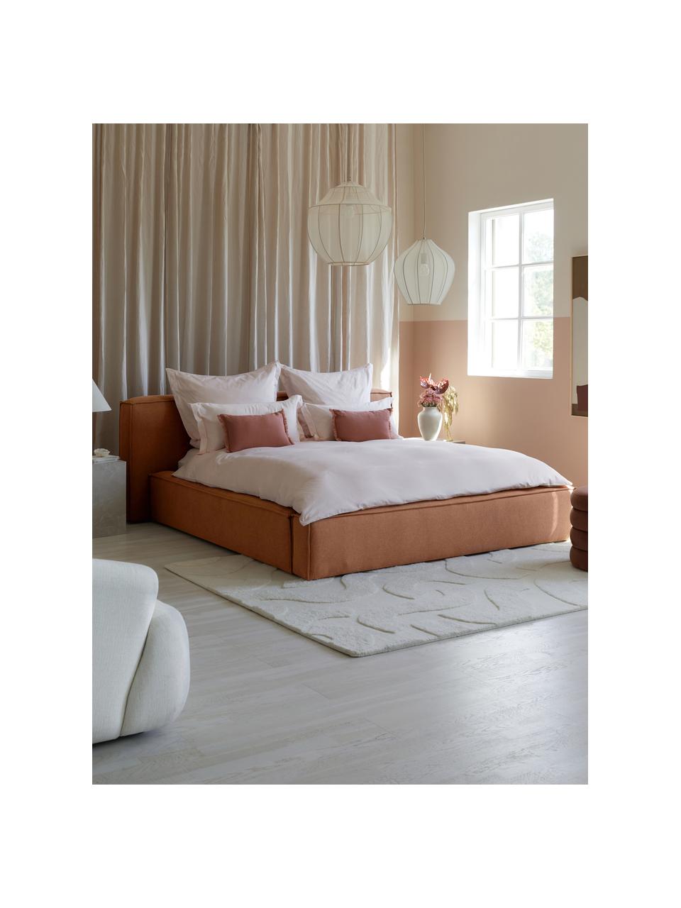 Cama tapizada Lennon, Tapizado: 100% poliéster Alta resis, Estructura: madera de pino maciza con, Patas: madera con certificado FS, Tejido turrón, An 140 x L 200 cm