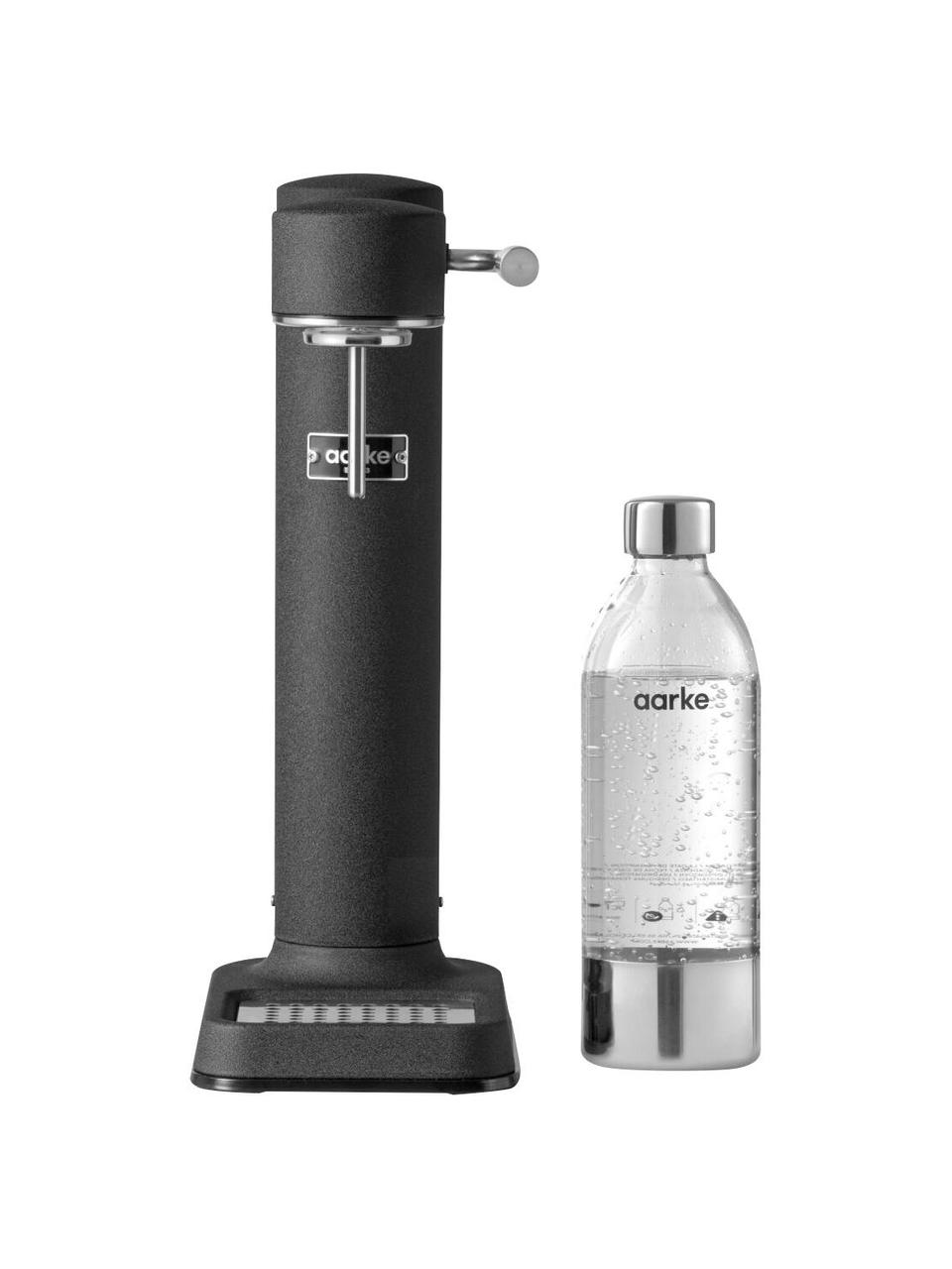 Máquina de refrescos Carbonator 3, Botella: plástico libre de BPA, Negro mate, Set de diferentes tamaños