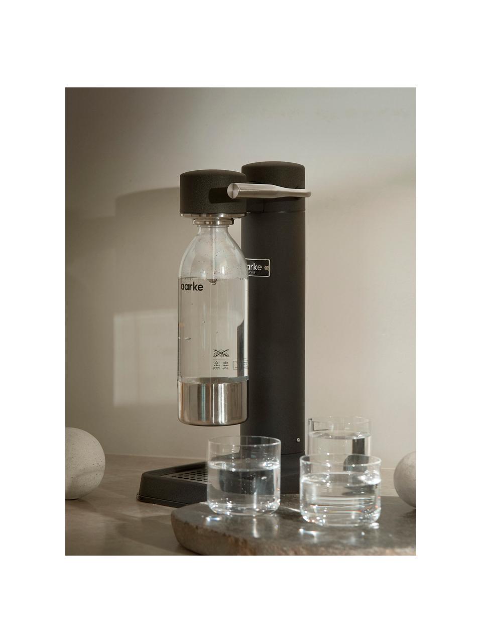 Výrobník perlivé vody Carbonator 3, Matná černá, Sada s různými velikostmi