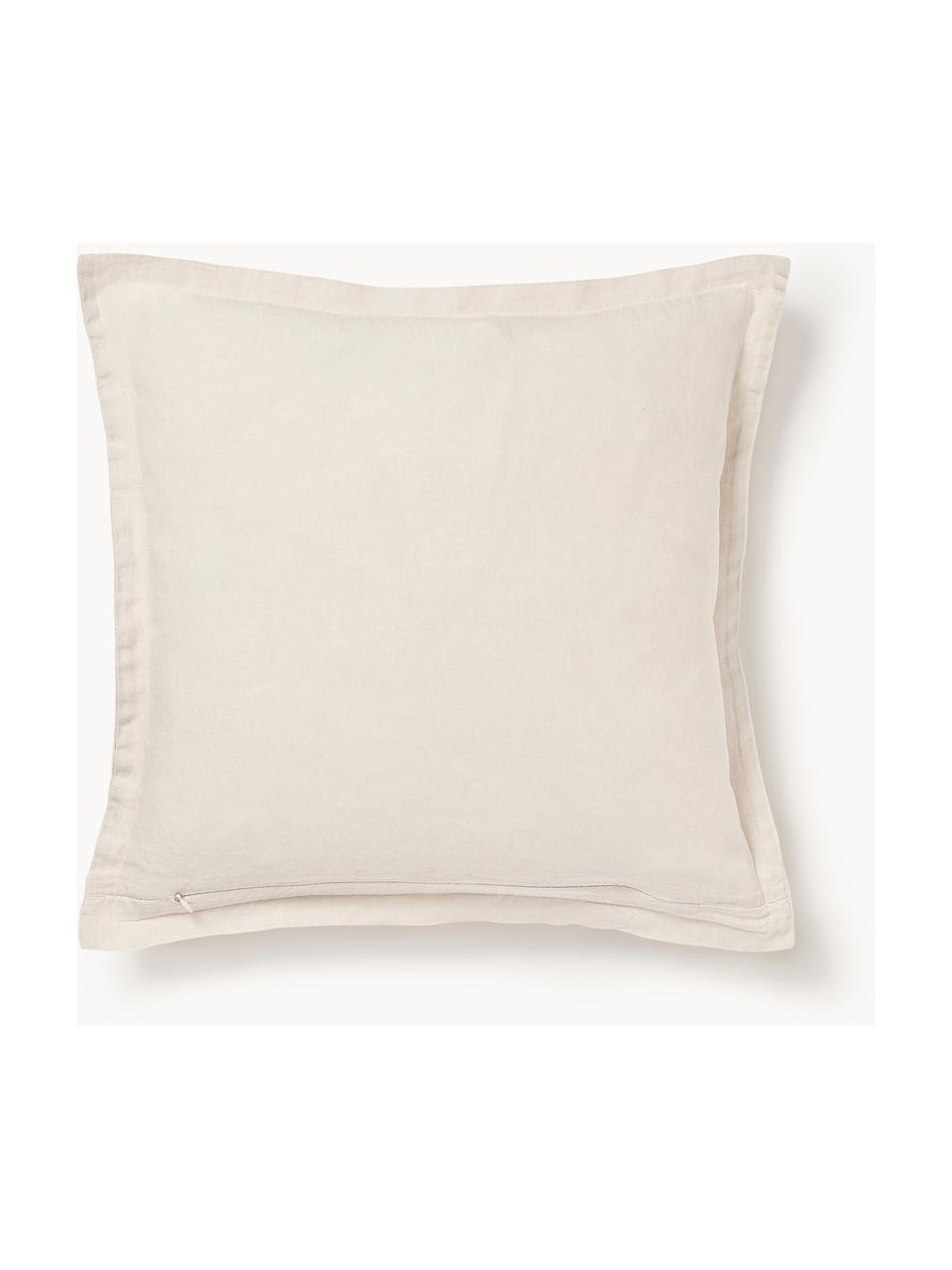 Housse de coussin en lin avec ourlet Jaylin, 100 % pur lin

Le lin est naturellement doté d'un toucher plutôt rugueux et d'un aspect froissé. Sa robustesse le rend résistant à l'abrasion et à l'usure

Le matériau est certifié STANDARD 100 OEKO-TEX®, 6760CIT, CITEVE, Beige clair, larg. 45 x long. 45 cm