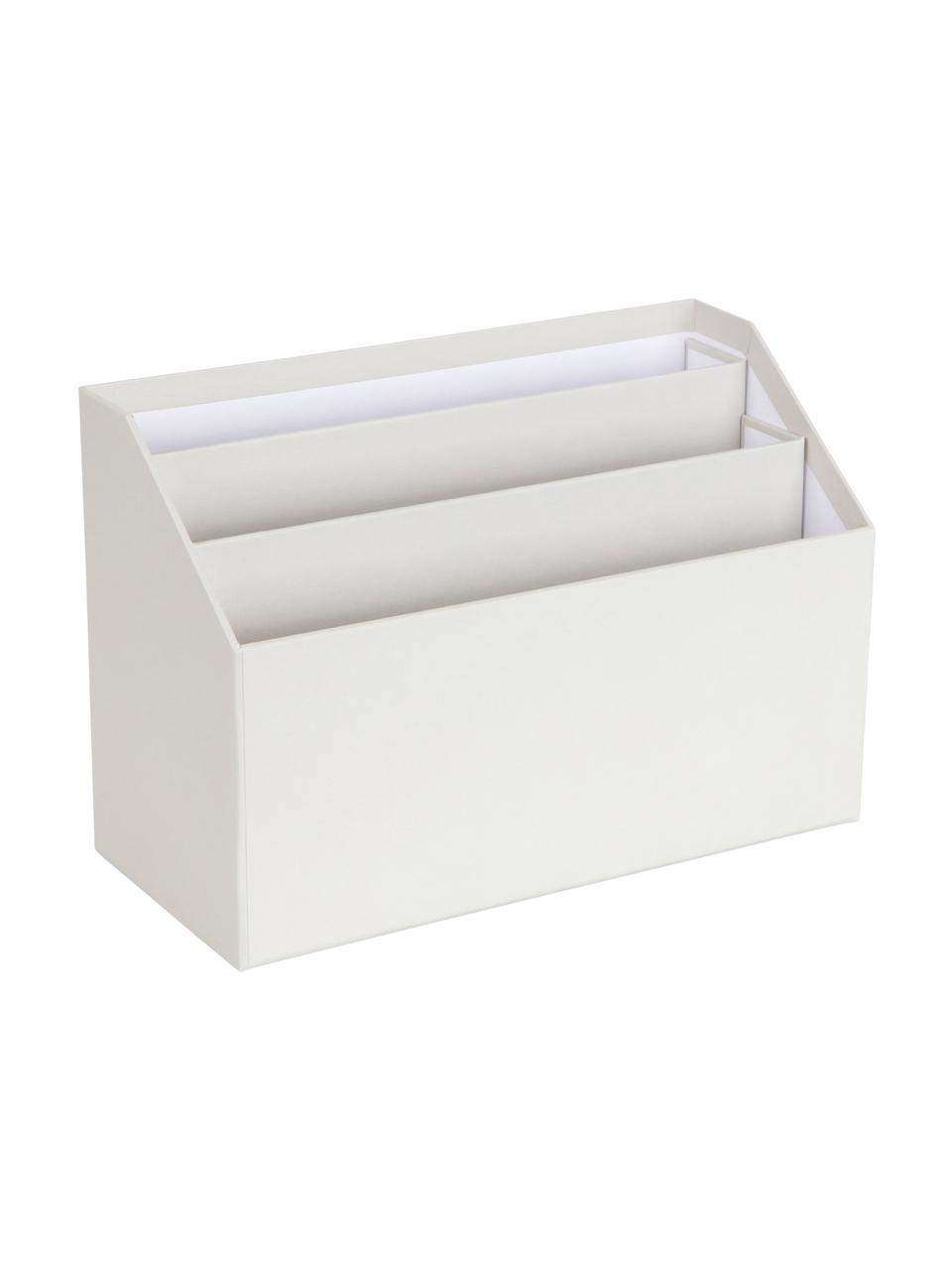 Organizador de escritorio Hector, Cartón laminado macizo
(100% papel reciclado), Greige, An 33 x Al 23 cm