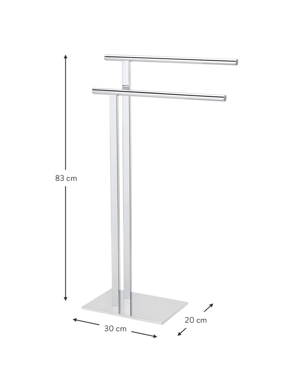 Handdoekenhouder Blendon, Metaal, Zilverkleurig, B 30 cm x H 83 cm