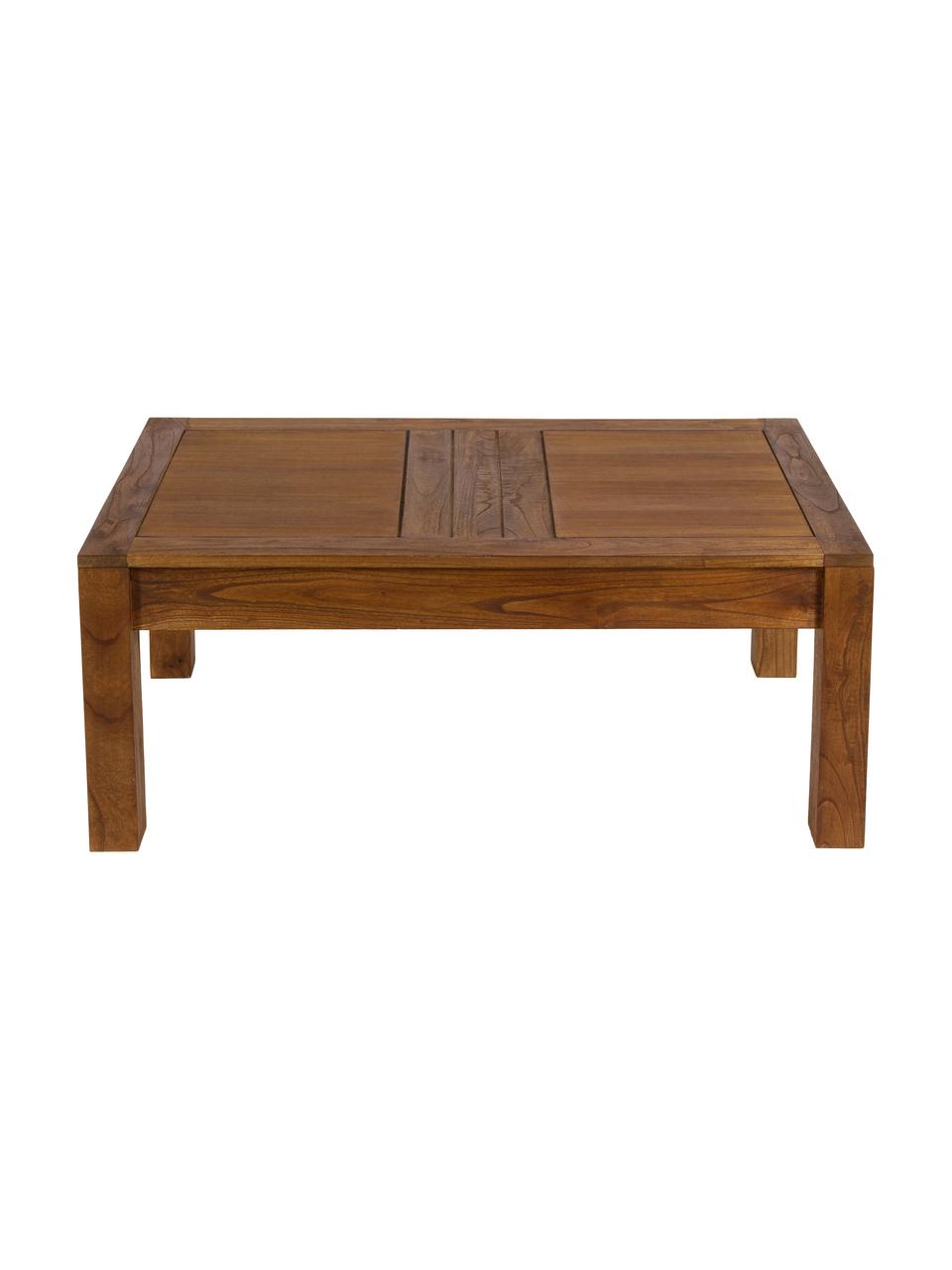 Dřevěný konferenční stolek s úložným prostorem Ohio, Hnědá
