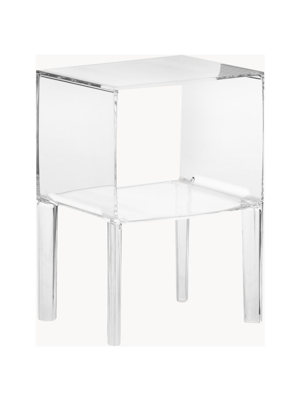 Noční stolek Small Ghost Buster, Umělá hmota, Transparentní, Š 40 cm, V 57 cm