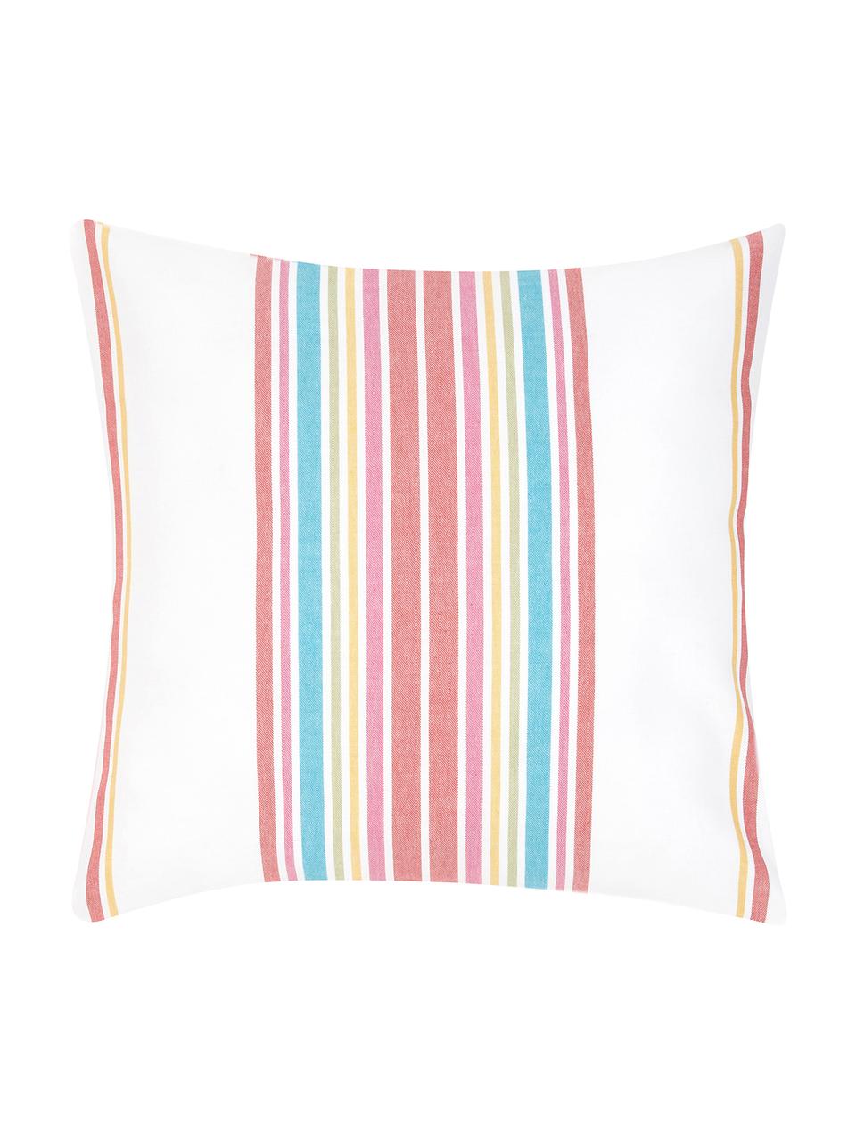 Housse de coussin à rayures multicolores Lin, Multicolore