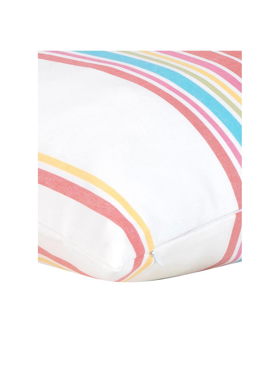 Housse de coussin à rayures multicolores Lin, Multicolore