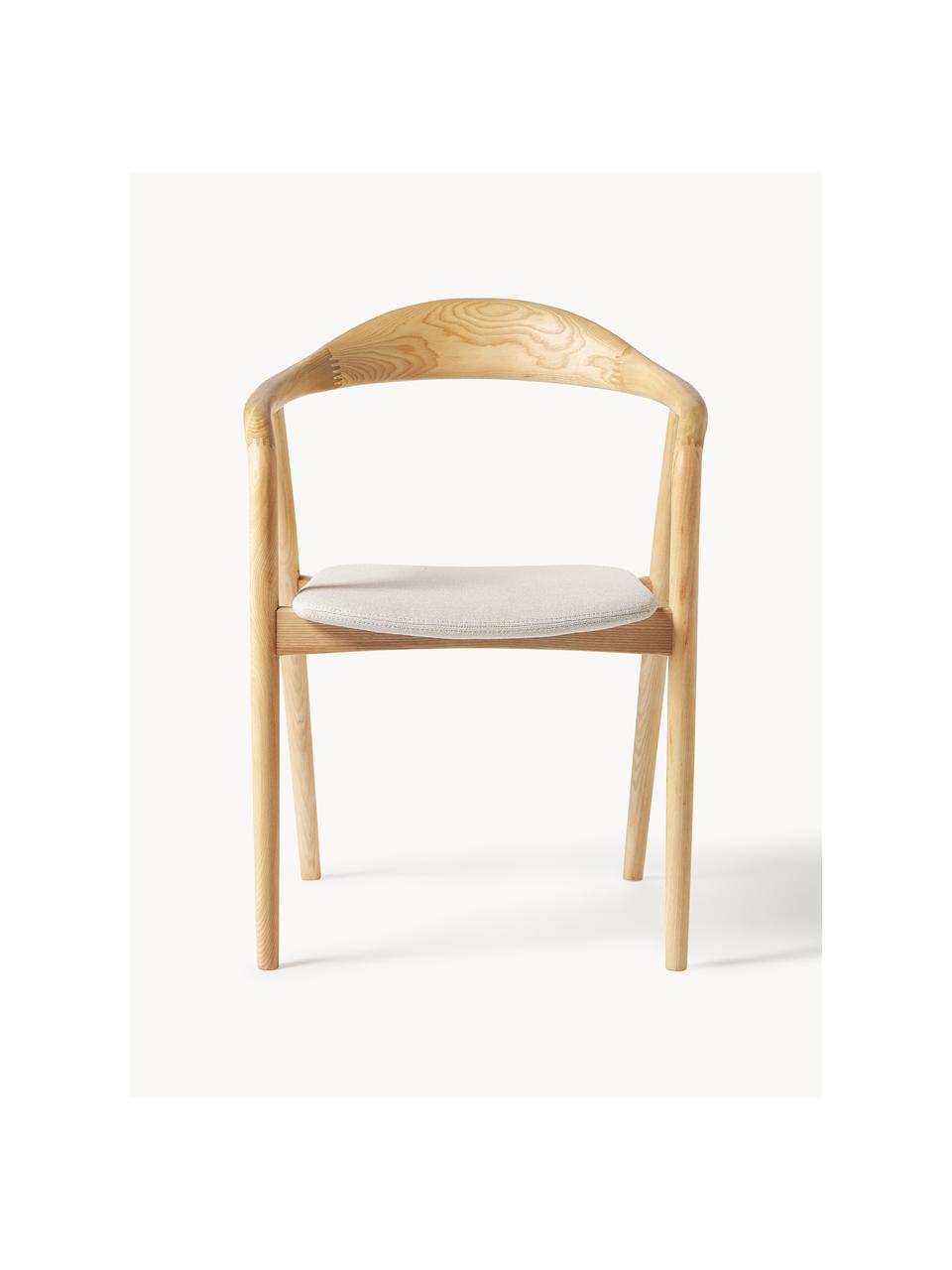 Chaise en bois avec coussin d'assise Angelina