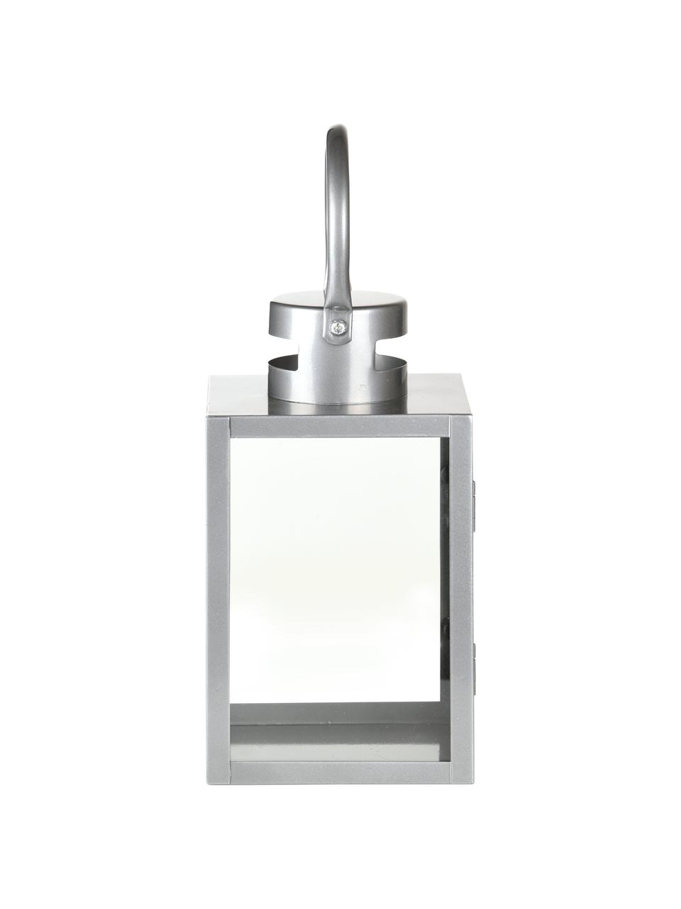 Kleine lantaarn Shine met wandbevestiging, Zilverkleurig, B 14 cm x H 23 cm