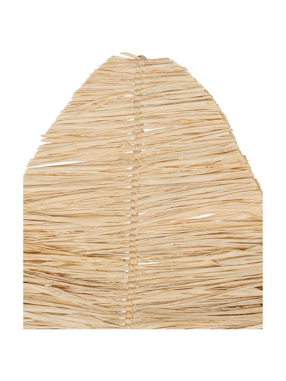Dekoracja ścienna z drewna bambusowego Raphia, 3 szt., Drewno bambusowe, Drewno bambusowe, S 26 x W 70 cm