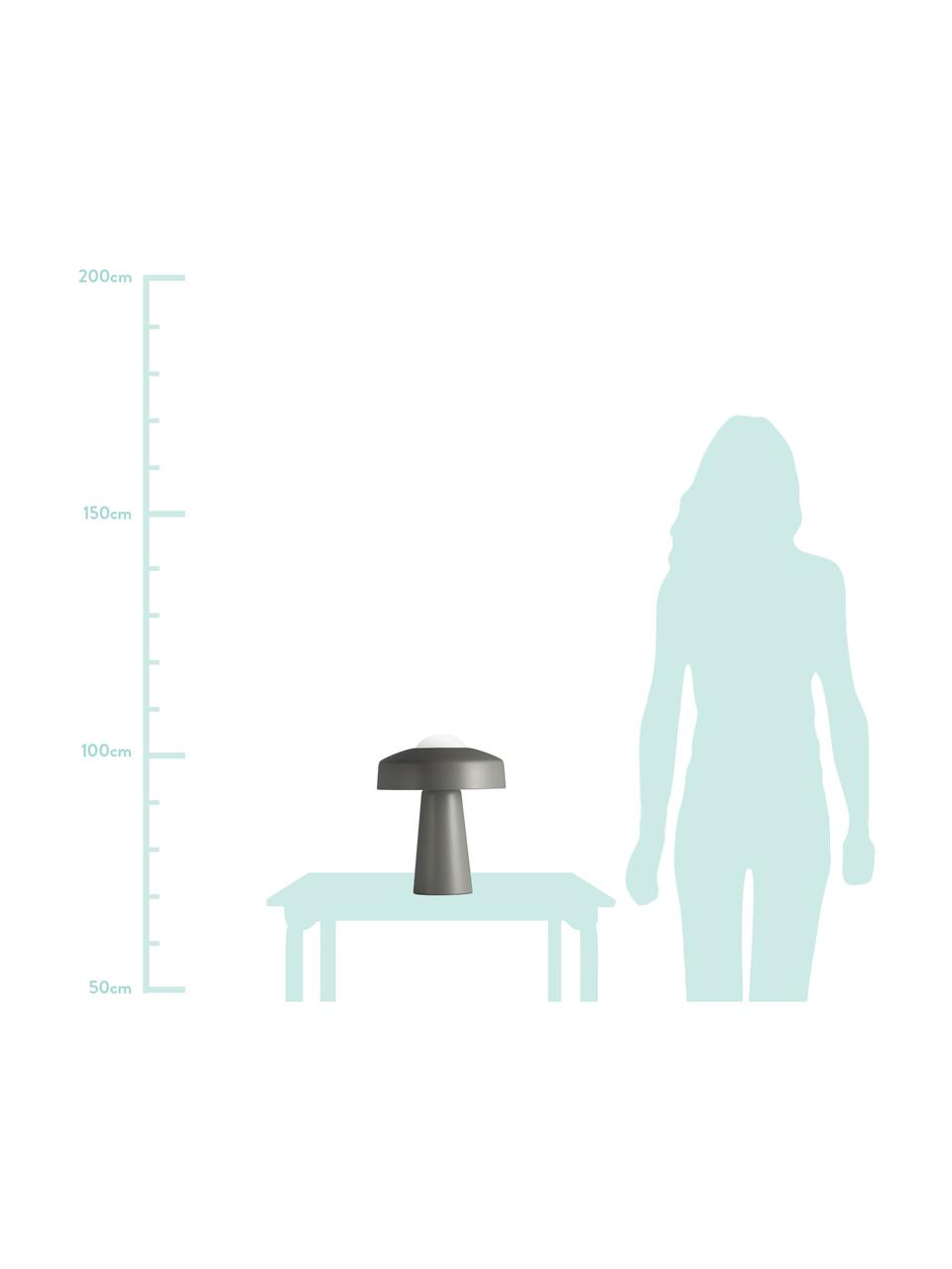Dizajnová stolová lampa s dotykovou funkciou Time, Sivá, biela