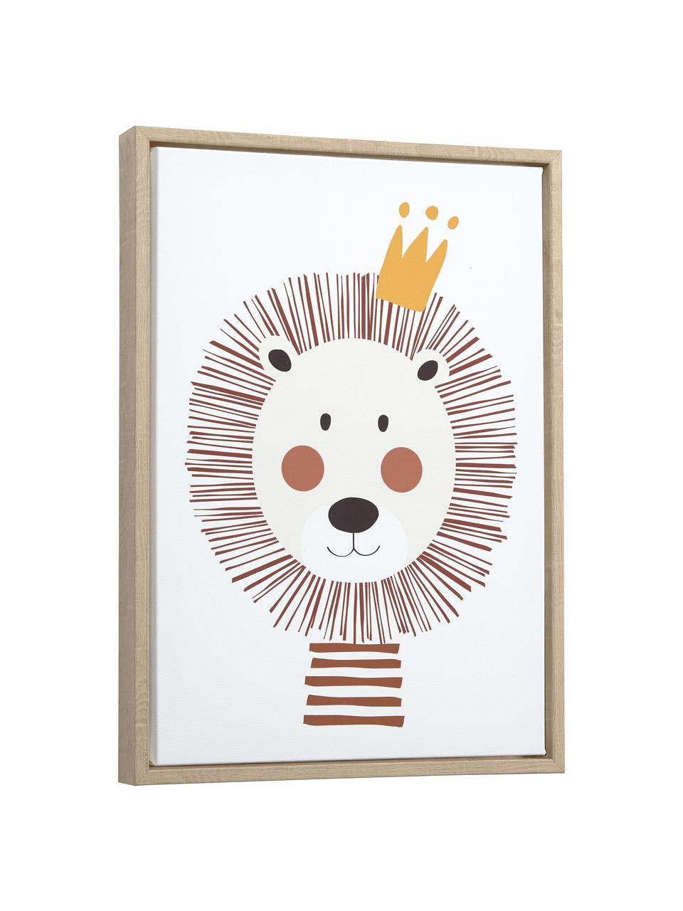 Ingelijste digitale print Irini, Lijst: hout, Afbeelding: canvas, MDF, Bruin, multicolour, B 30 cm x H 42 cm