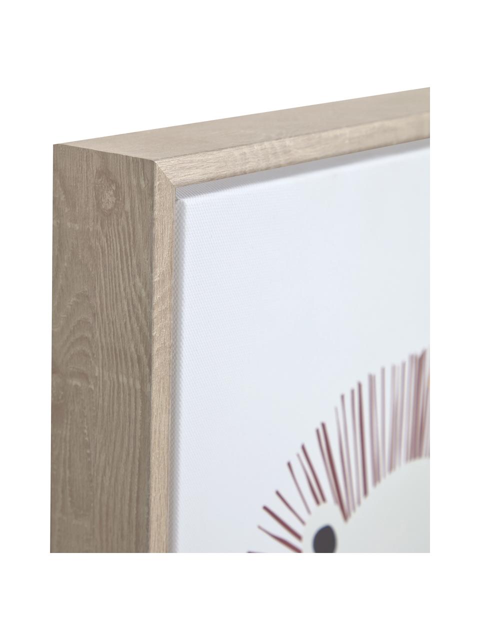 Gerahmter Digitaldruck Irini, Rahmen: Holz, Bild: Canvas, mitteldichte Fase, Braun, Mehrfarbig, B 30 x H 42 cm