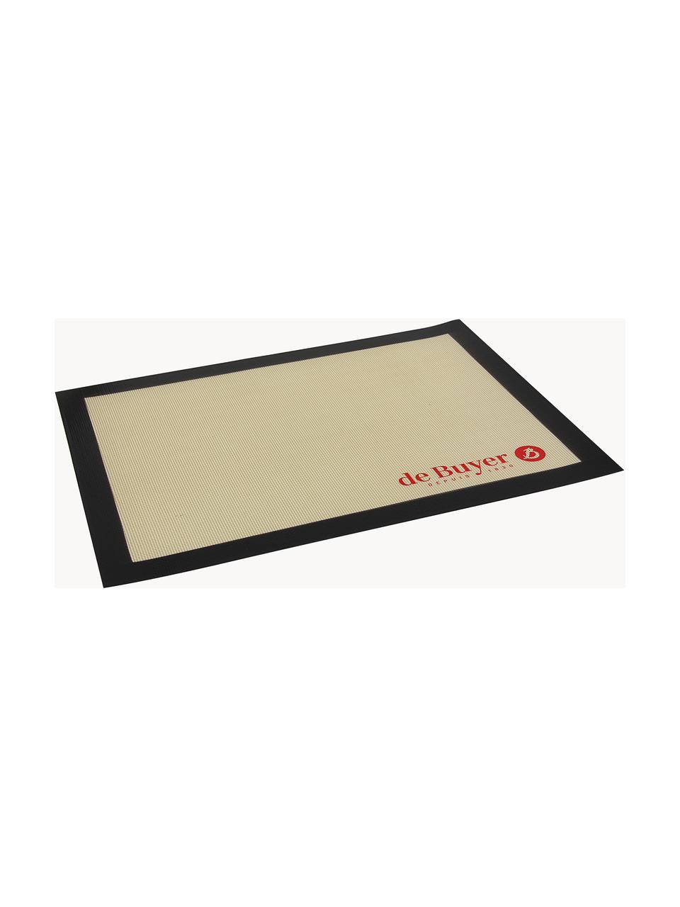 Siliconen bakmat Buyer, Siliconen, Beige, zwart, B 30 x L 40 cm