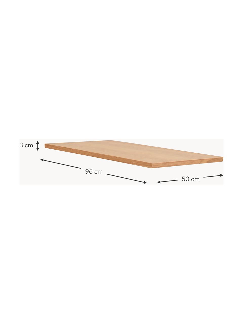 Ansteckplatte Colonsay, 50 x 96 cm, Eichenholz, Eichenholz, B 50 x T 96 cm