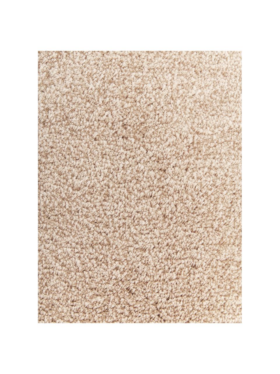 Tappeto rotondo morbido a pelo lungo Leighton, Retro: 70% poliestere, 30% coton, Beige, Ø 200 cm (taglia L)