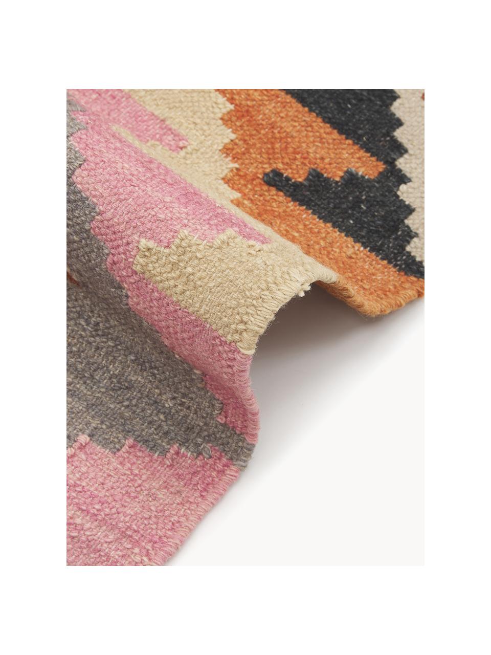 Tappeto kilim in lana tessuto a mano Zenda, 100% lana, Multicolore, Larg. 120 x Lung. 180 cm (taglia S)
