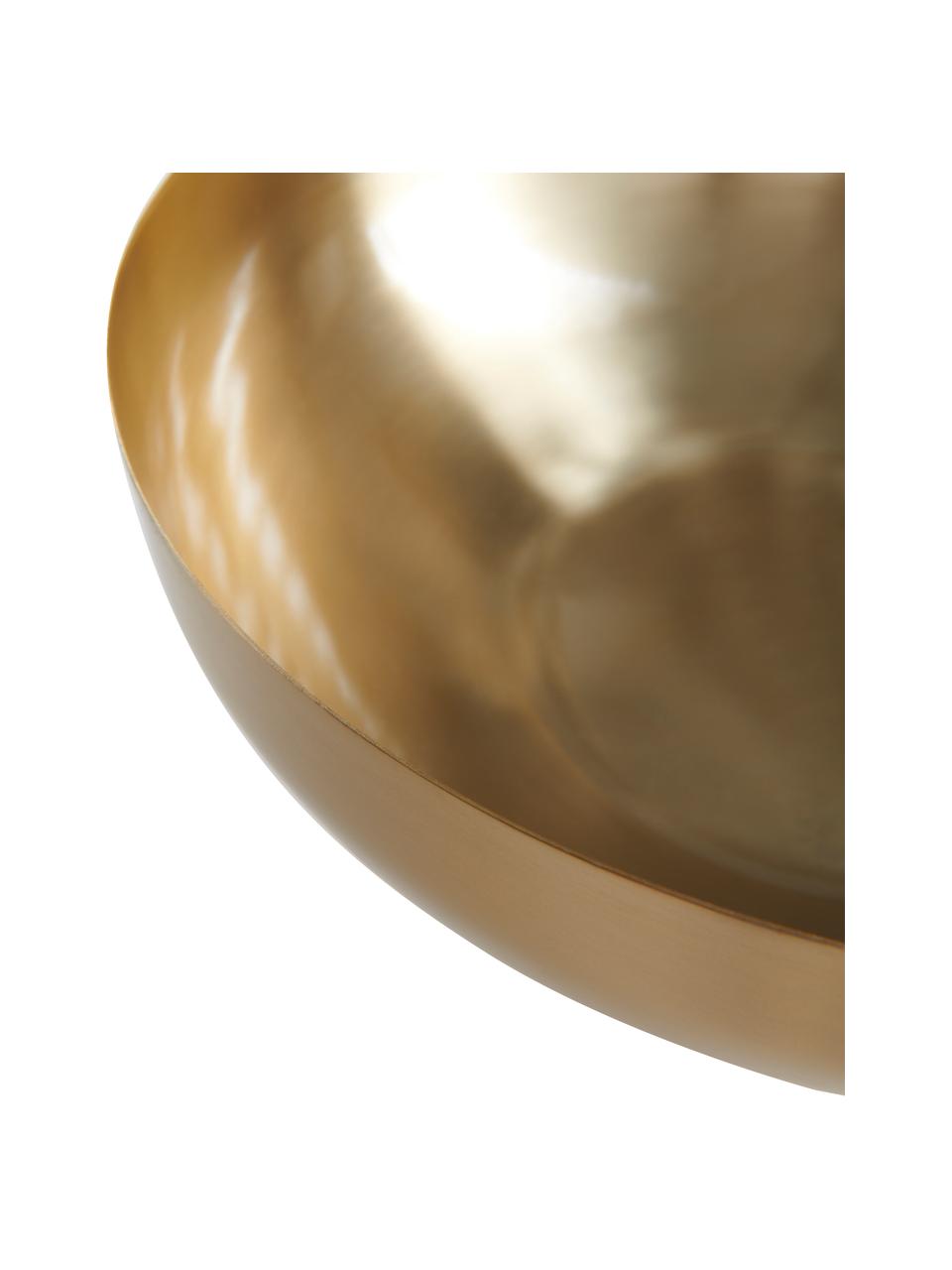 Große Deko-Schale Paws, Ø 30 cm, Metall, beschichtet, Messingfarben, Ø 30 x H 14 cm