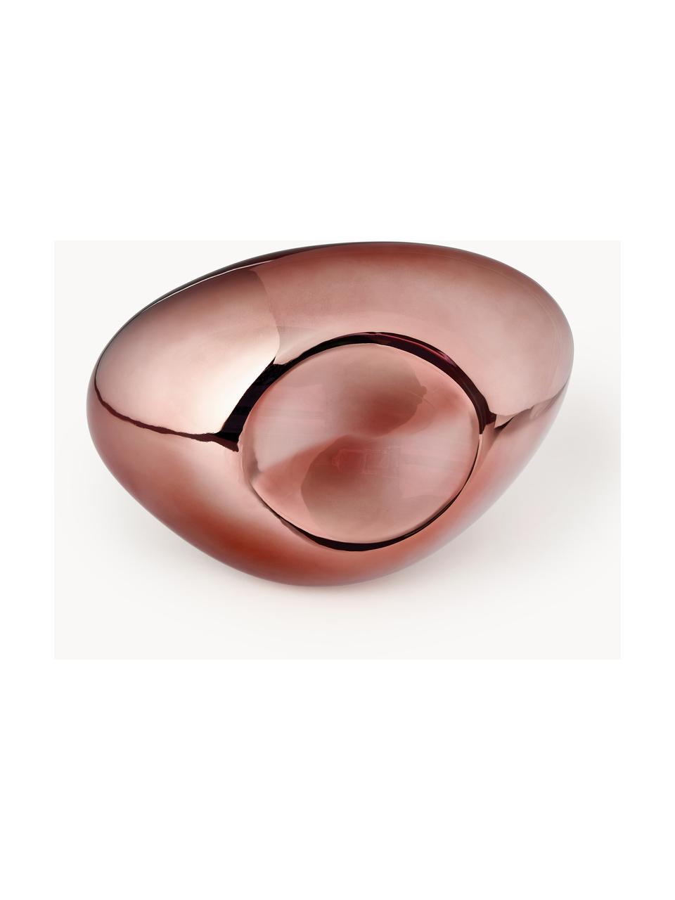 Mundgeblasene Wandleuchte Mabell, Kupferfarben, B 28 x T 13 cm