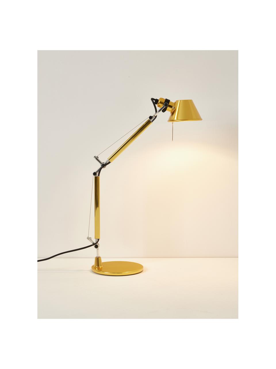 Lampe de bureau Tolomeo Micro, Doré, larg. 43 x haut. 37 cm