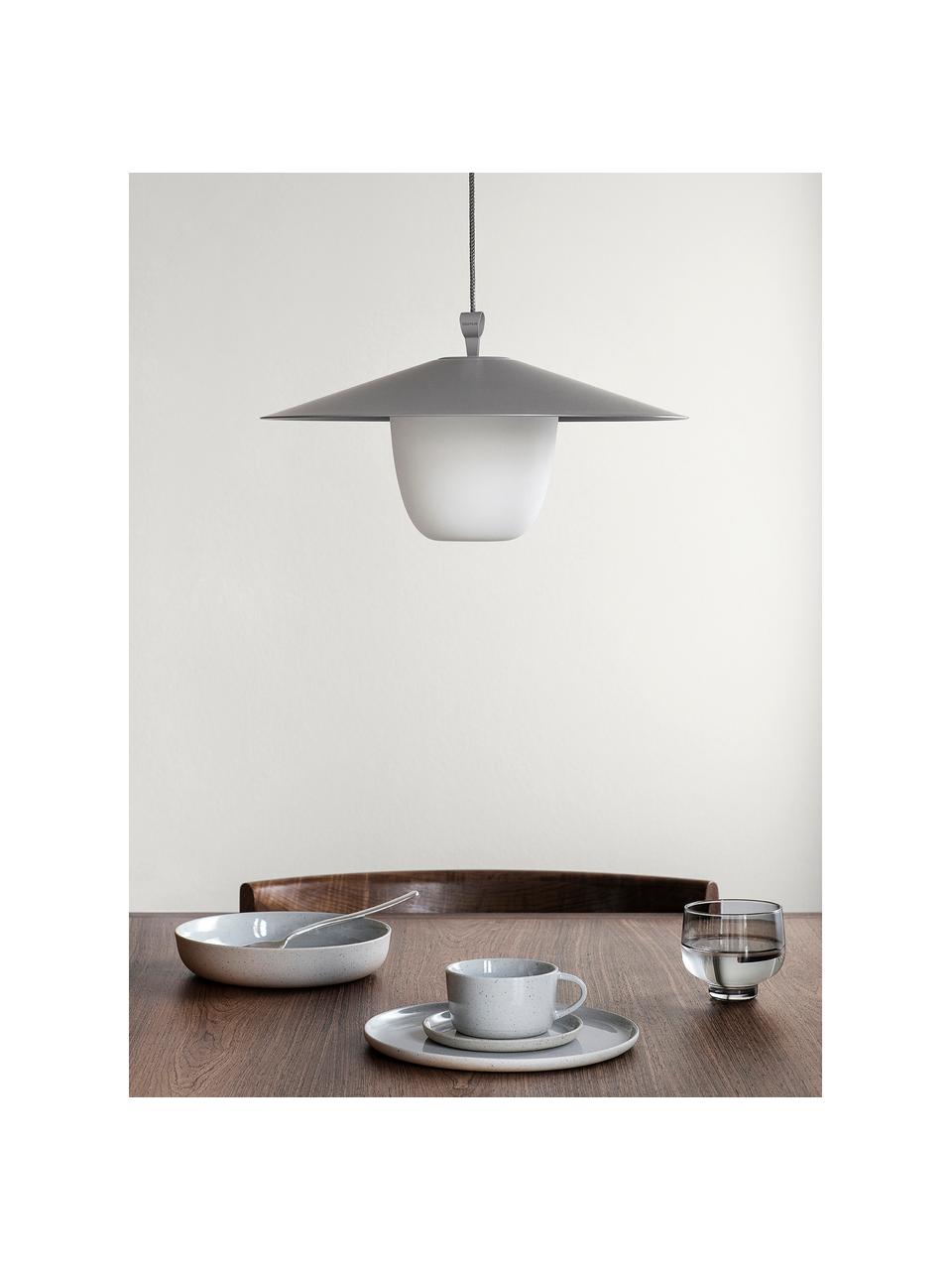 Lampe d'extérieur LED mobile à suspendre ou à poser Ani, Gris, blanc, Ø 34 x haut. 121 cm