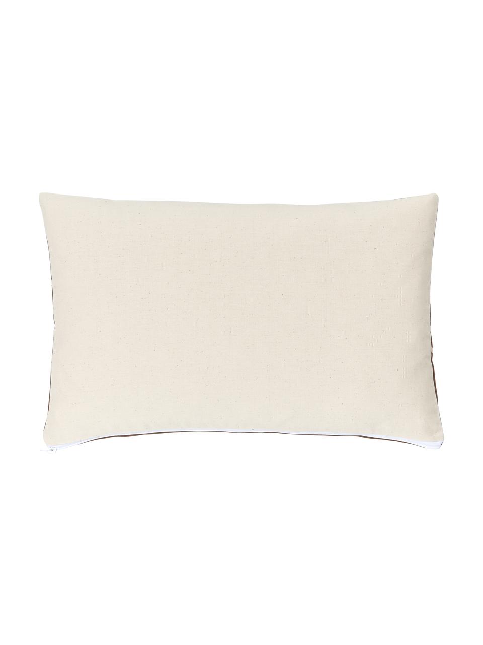 Poszewka na poduszkę w stylu boho Ausel, 100% bawełna, Brązowy, S 30 x D 50 cm
