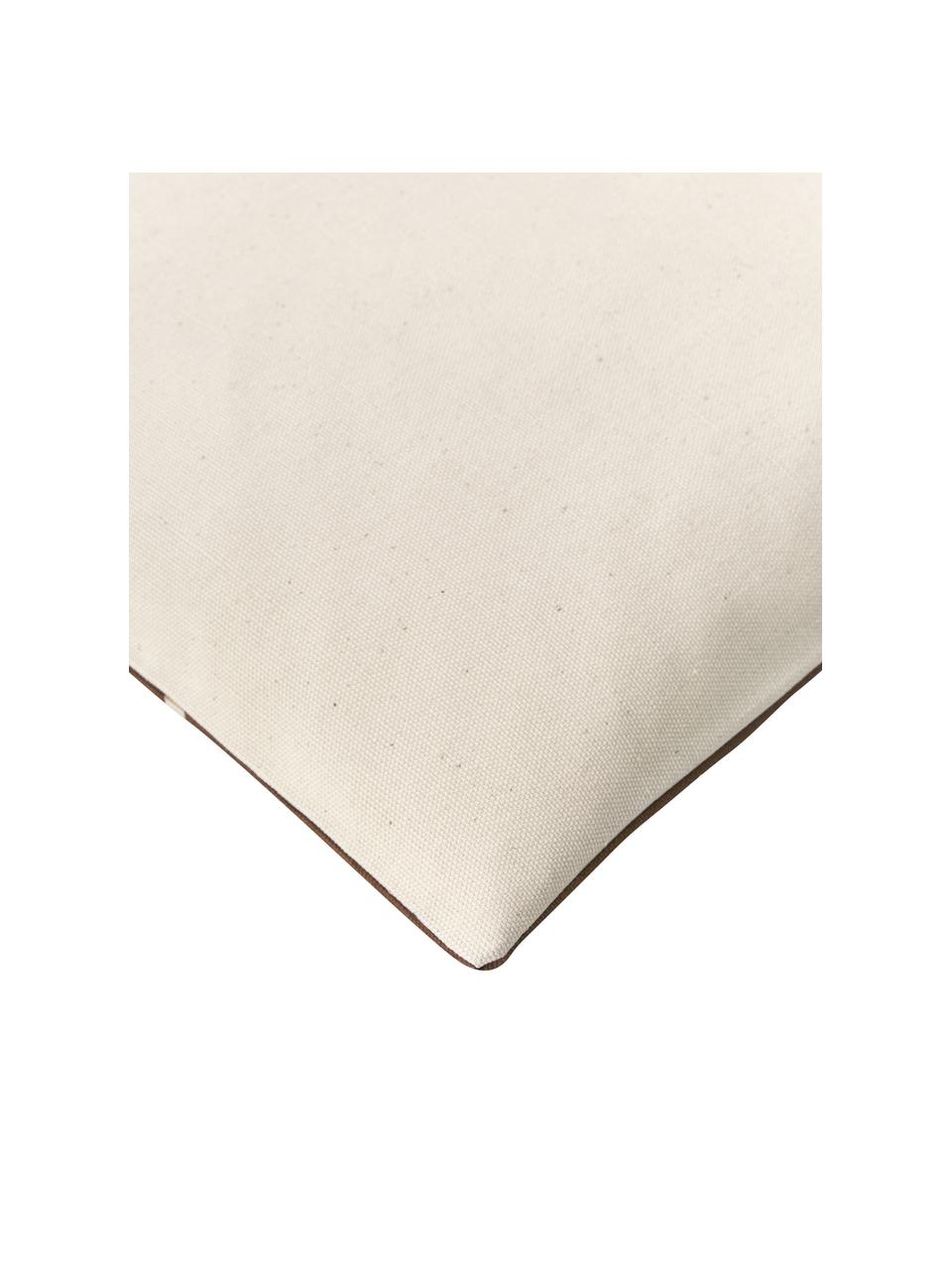 Povlak na polštář Ausel, 100 % bavlna, Hnědá, Š 30 cm, D 50 cm