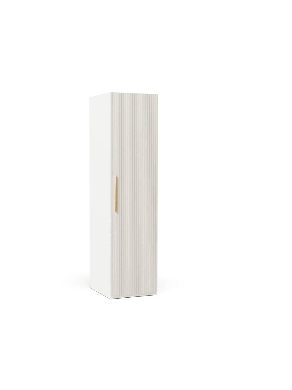 Modulaire draaideurkast Simone, 50 cm breed, meerdere varianten, Hout, beige, Basis interieur, hoogte 200 cm