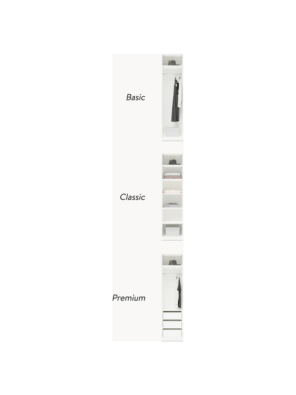 Modulární skříň s otočnými dveřmi Simone, šířka 50 cm, více variant, Dřevo, světle béžová, Interiér Basic, Š 50 x V 200 cm