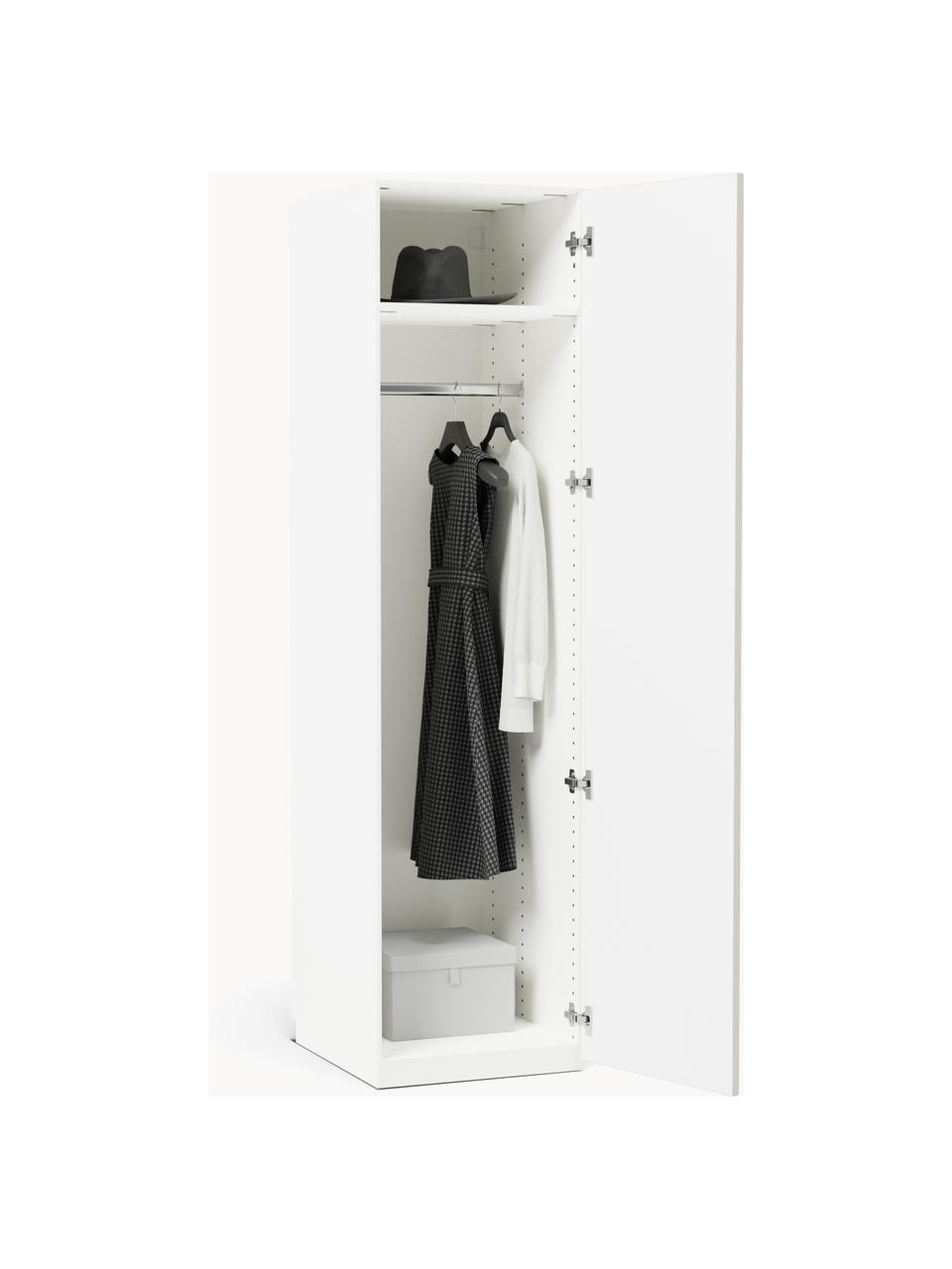 Armario modular Simone, 1 puerta (50 cm), diferentes variantes, Estructura: tablero aglomerado revest, Madera, beige claro, Interior Basic (An 50 x Al 200 cm)