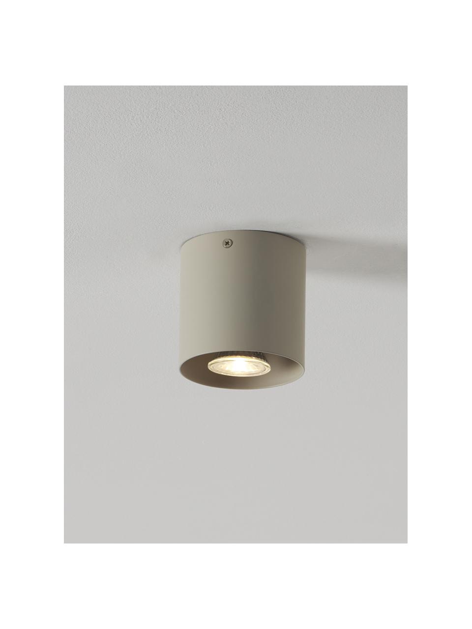 Faretto da soffitto Roda, Metallo verniciato a polvere, Beige chiaro, Ø 10 x Alt. 10 cm