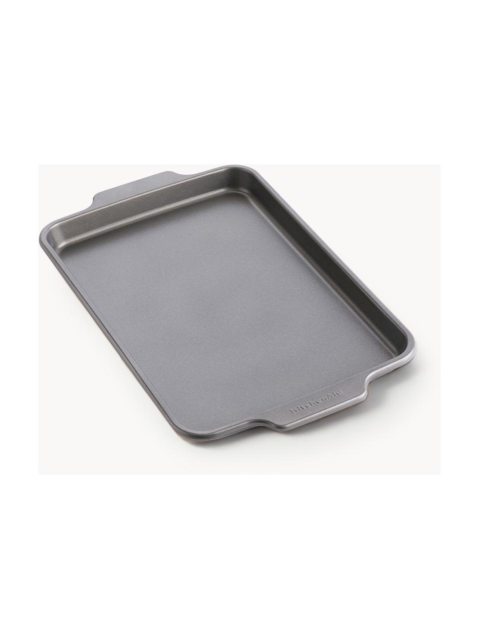 Blacha do pieczenia z powłoką zapobiegającą przywieraniu Bakery, Stal pokryta aluminium, Szary, D 34 x S 23 x W 3 cm