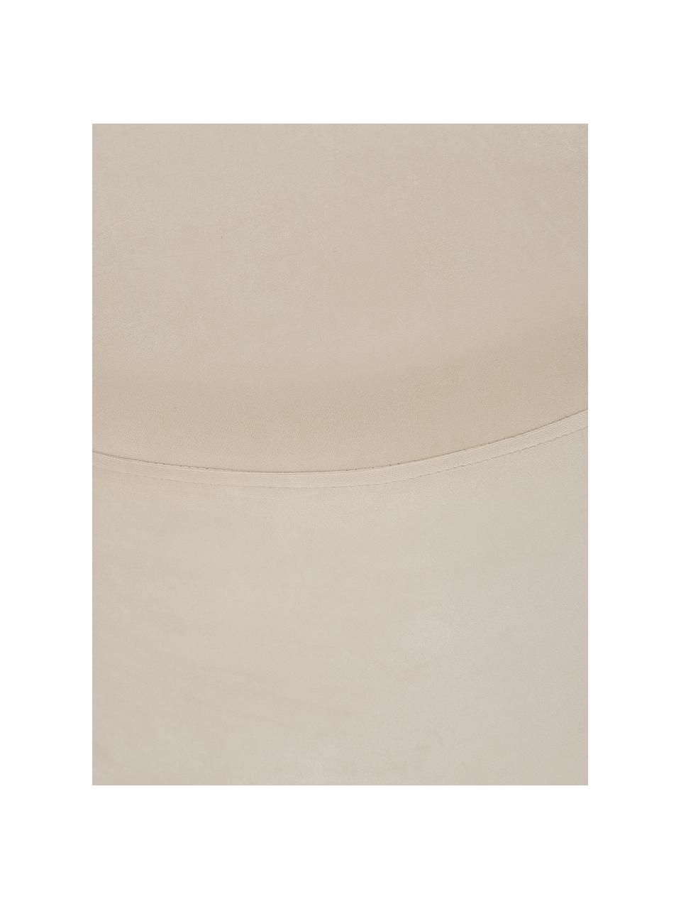 Pouf in velluto Daisy, Rivestimento: velluto (poliestere) Con , Struttura: compensato, Velluto beige, Ø 54 x Alt. 38 cm