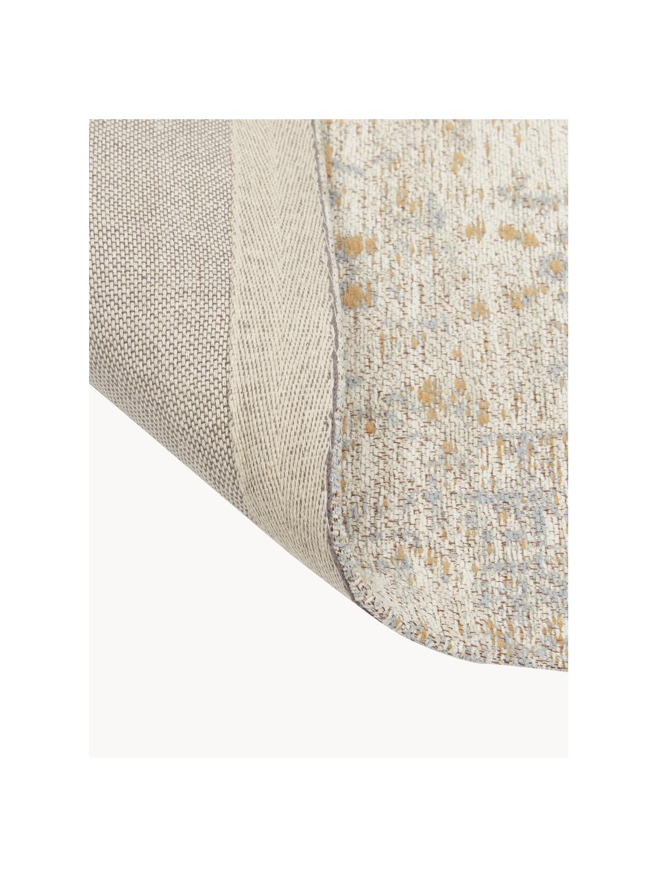 Handgewebter Chenilleläufer Loire, Flor: 100 % Polyester, GRS-zert, Beigetöne, B 80 x L 200 cm