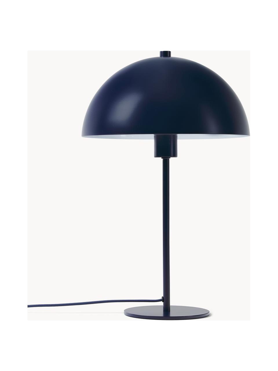 Lampada da tavolo Matilda, Paralume: metallo verniciato a polv, Blu, Ø 29 x Alt. 45 cm