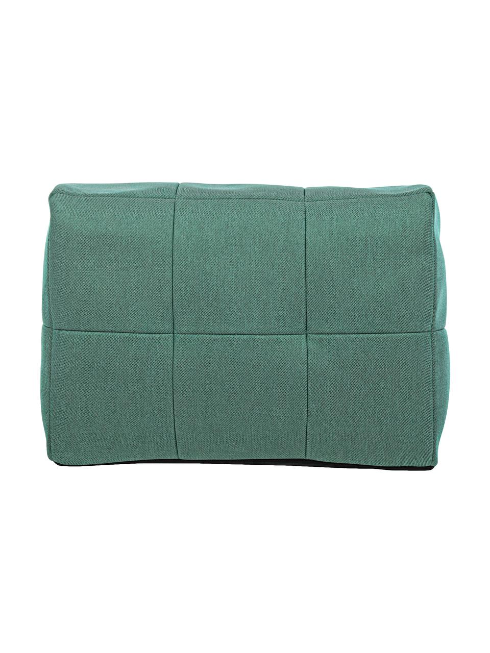 Sillón puf para exterior Sparrow, Tapizado: 100% polipropileno, Estructura: aluminio con pintura en p, Tejido verde jade, An 87 x Al 64 cm