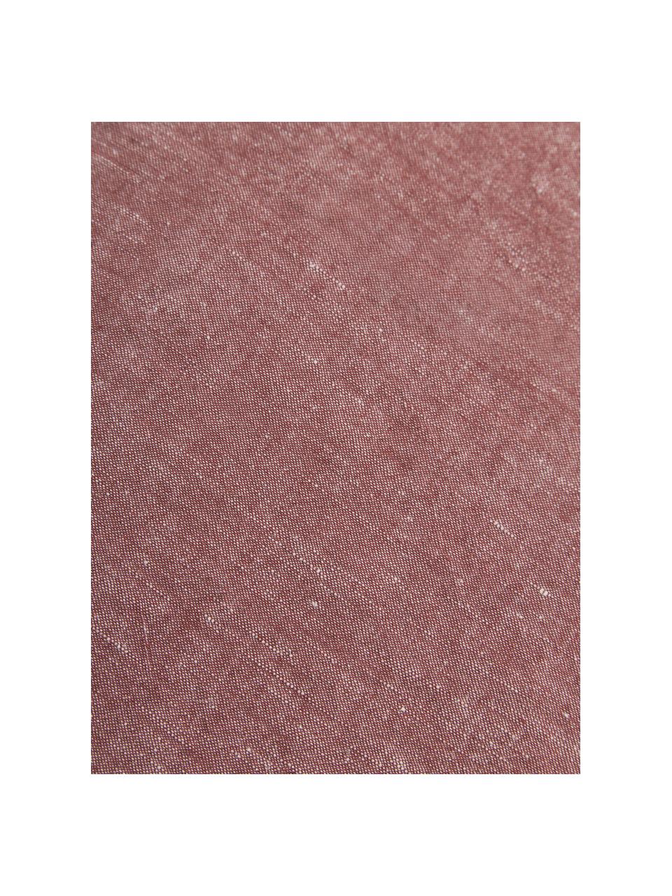 Serwetka z lnu Abinadi, 2 szt., 50% len, 50% bawełna, Brudny różowy, S 42 x D 42 cm