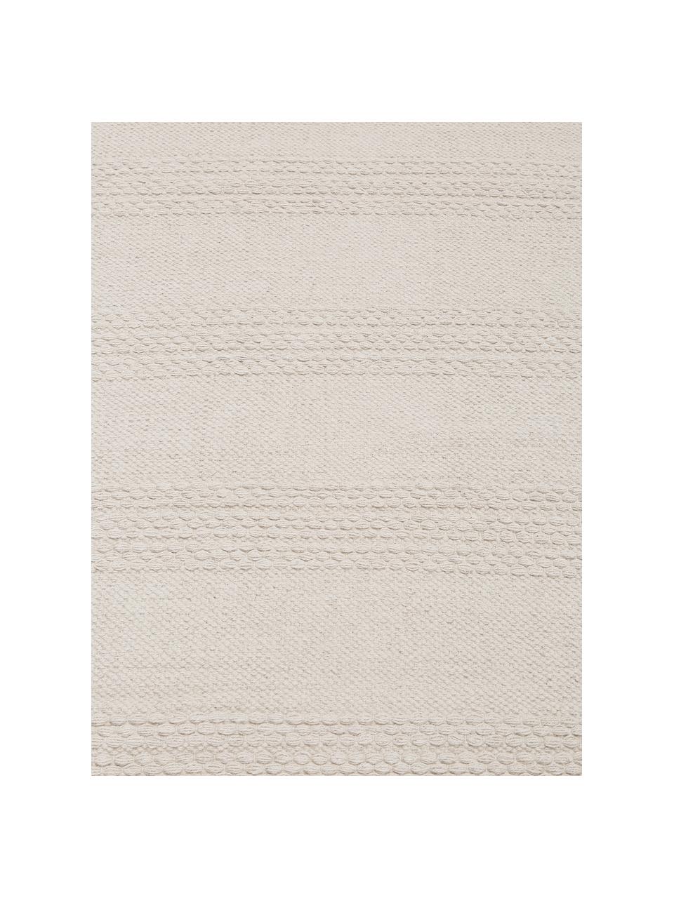 Tapis de couloir blanc Vanya, 100 % coton, Blanc, Larg. 70 x long. 200 cm
