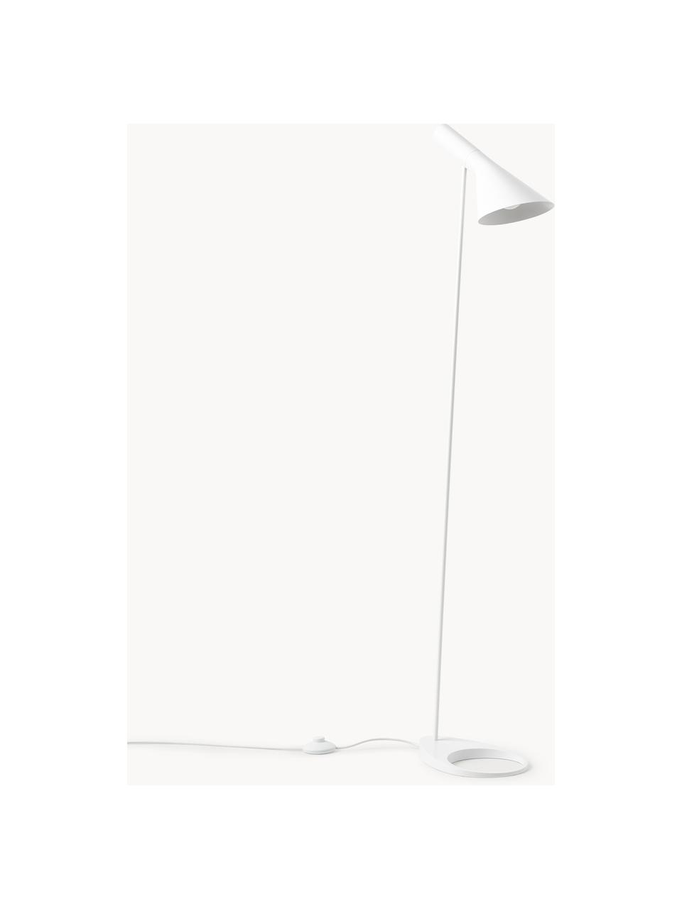 Lampada da lettura piccola AJ, Lampada: acciaio rivestito, Bianco, Alt. 130 cm