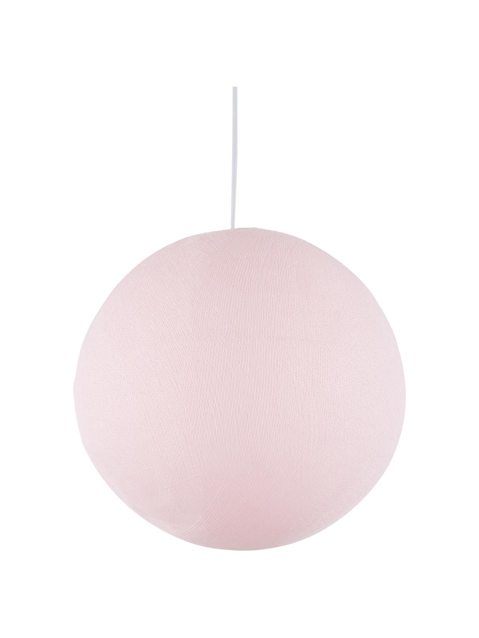 DIY hanglamp Colorain, Lampenkap: polyester, Licht roze, Ø 41 x H 135 cm