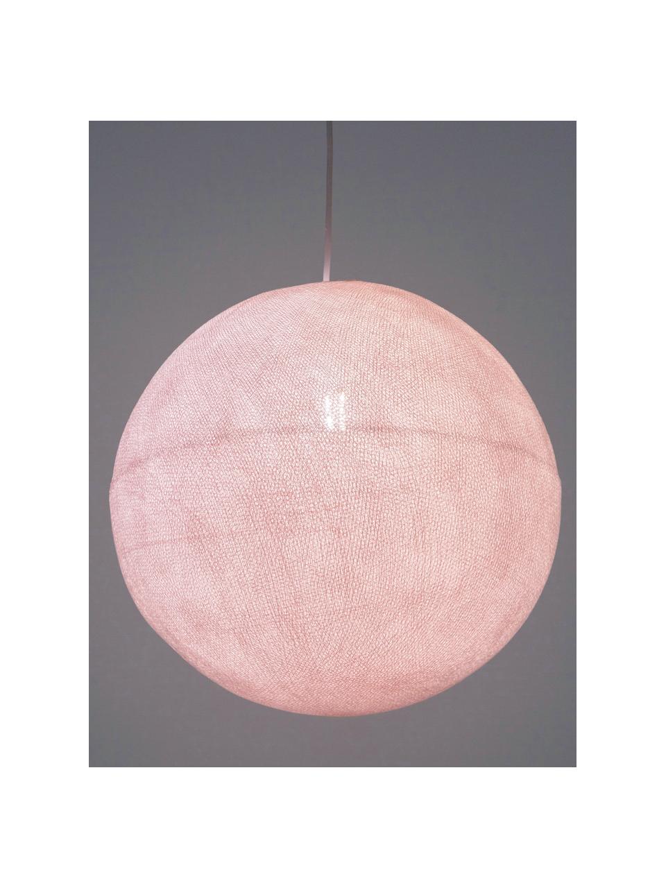 DIY hanglamp Colorain, Lampenkap: polyester, Licht roze, Ø 41 x H 135 cm